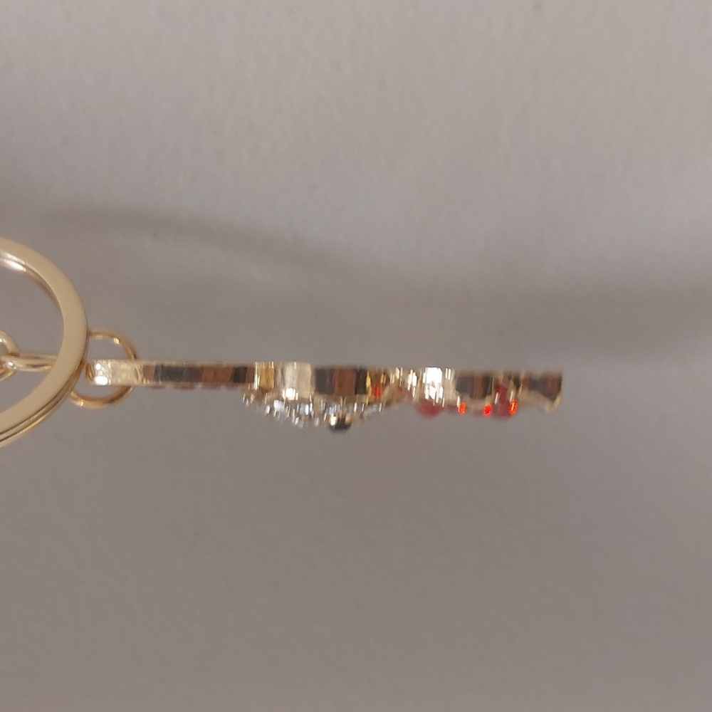 Gold Tone Rhinestone Bunny Rabbit Key Chain Purse Charm - Picture 14 of 16